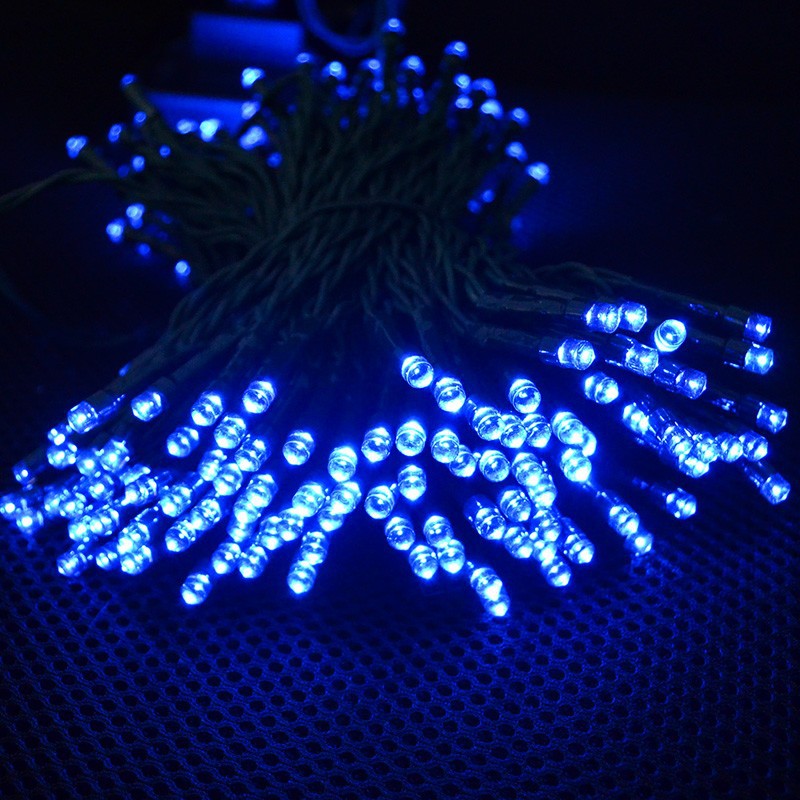 Blue String Lights Solar String Lights Outdoor for Gardens Patio Lawn Gate Yard String Lights Party with 200 LED Waterproof  (4)
