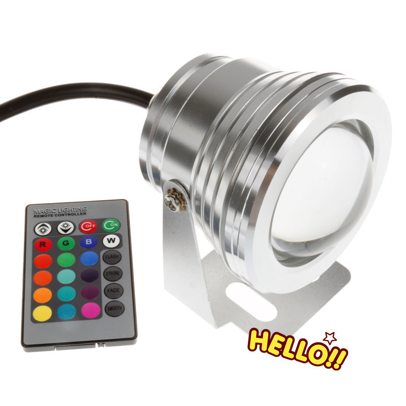 Outdoor 10w Rgb Underwater Led Spot Light Flood Colour
