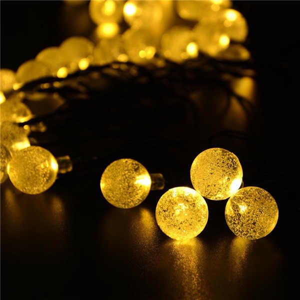  20ft 30 LED Warm White Crystal Ball  (8)