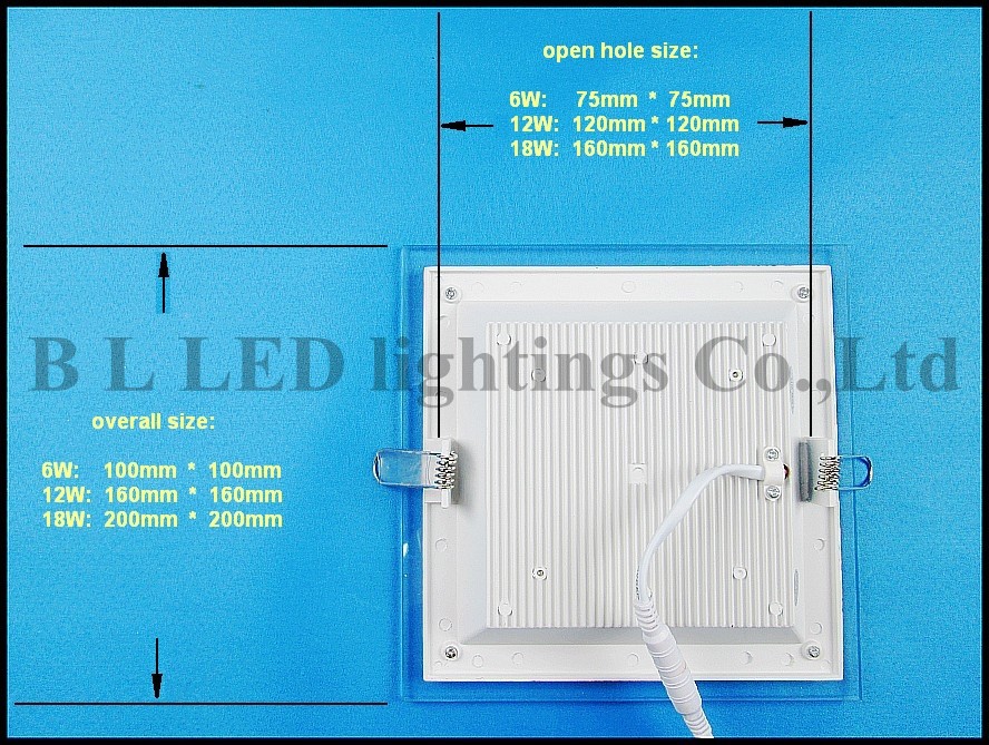 with glass square----LED module LED tube LED flood light panel light ceiling light strip bulb