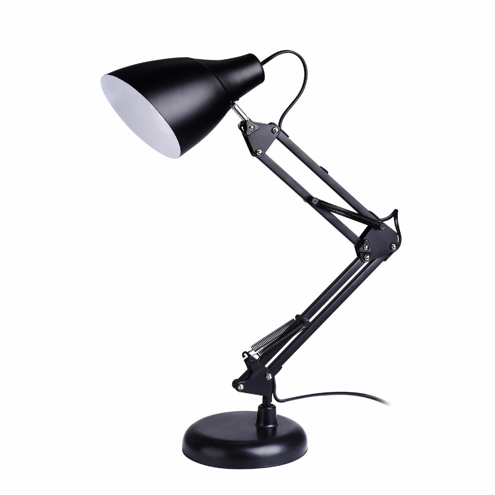 White Swing Arm Desk Lamp