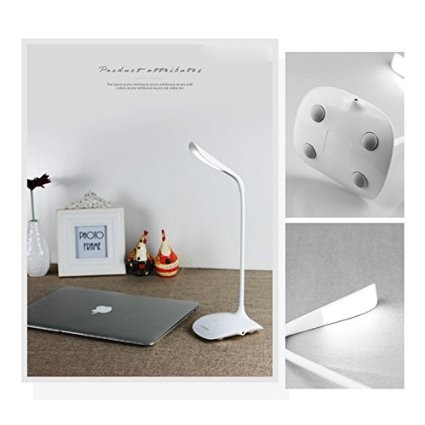 Ultra-thin Gooseneck LED Desk Lamp Smart Touch Control Switch Portable Reading Lamp With 3 Level Dimmer Table Lamp6