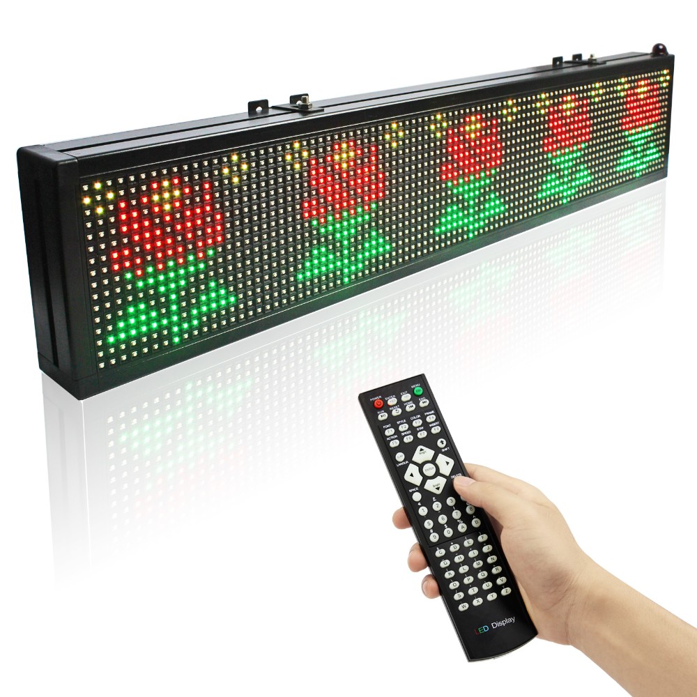 P7.62 RGB Led Display 16128 Dots Matrix Remote Control Programmable Scrolling Message Display Board Indoor Used4