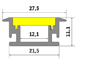 INGROUND LED PROFILE WATERPROOF