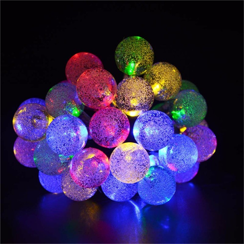 19.7ft 30 LED Multi color Crystal Ball Solar  (4)