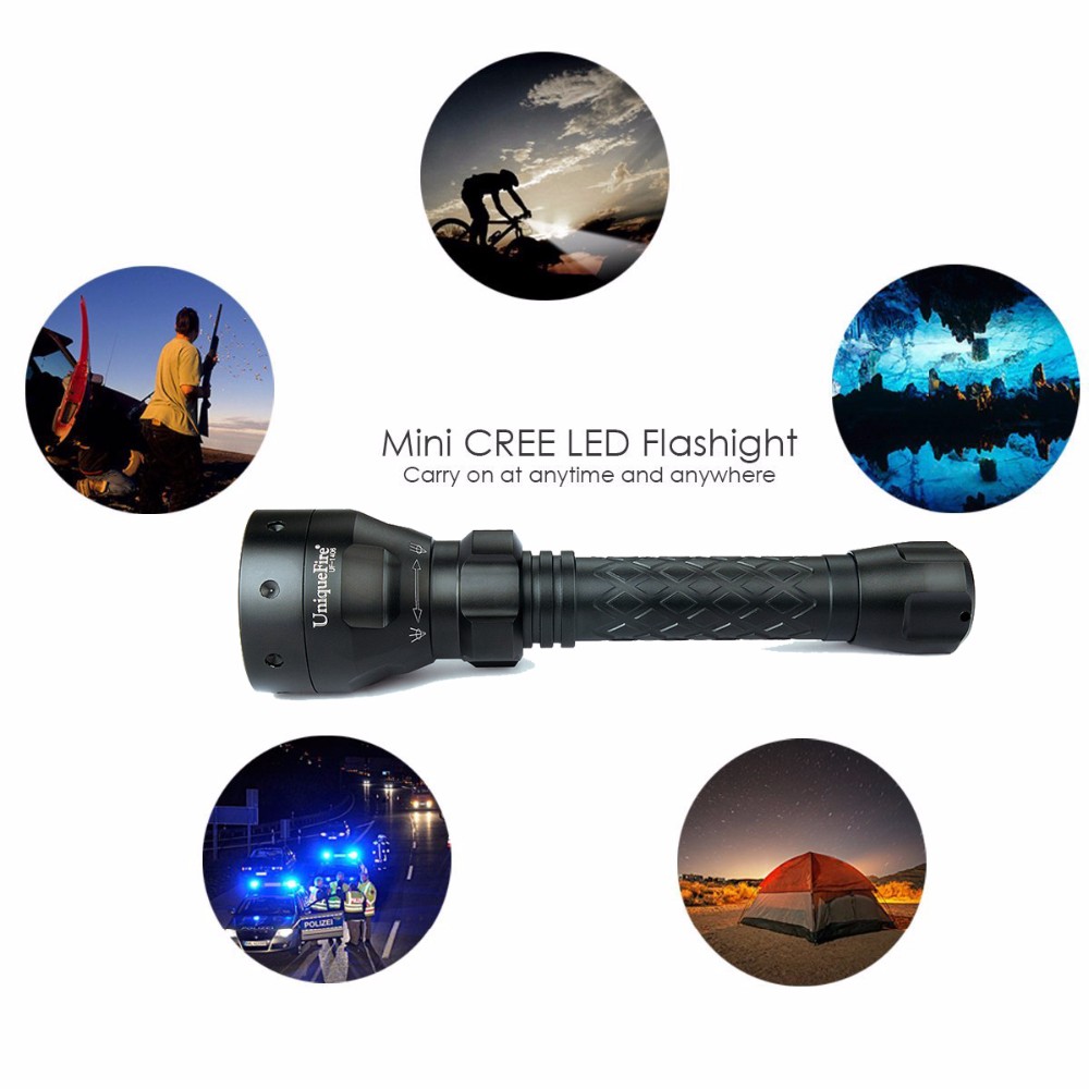 Uniquefire 1406 Manufactured By US CREE XML T6 Waterproof Pocket With Brightness Light  Adopted Power Function For Bicycle Light8