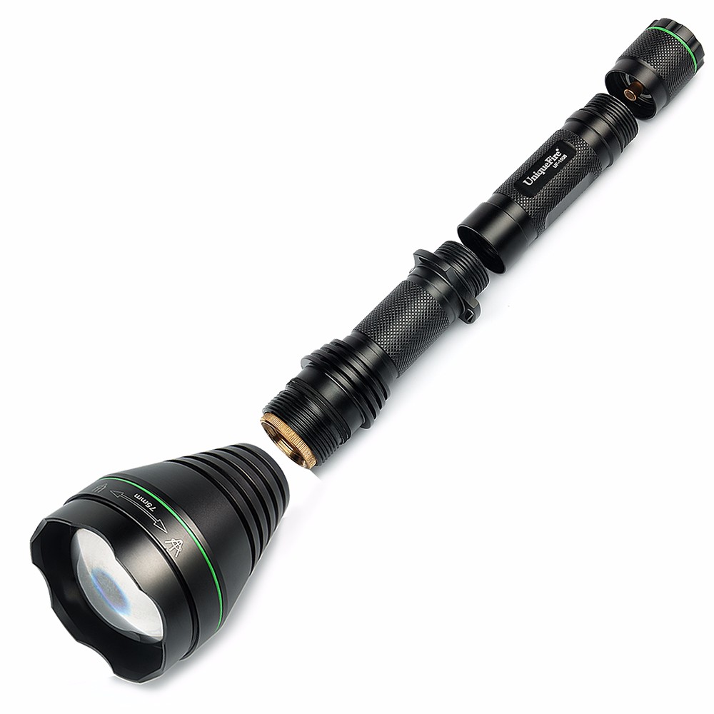 UniqueFire 1508-75 CREE XMLXML2 LED Flashlight Torch 1200LM Single File Lantern 18650 Adjustable Focus For Camping4