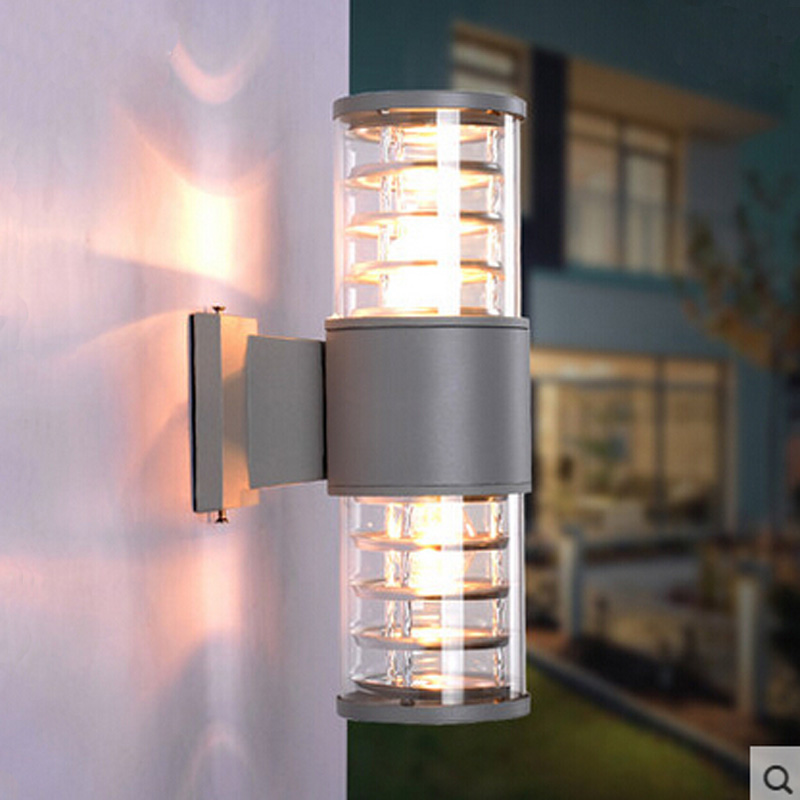 10w Up Down Outdoor Led Wall Light Cylinder Porch Lamp