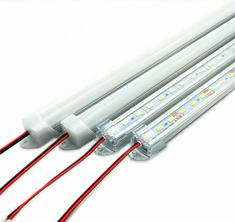 50cm LED Bar Lights DC12V 5730 LED Tube Lamp With U Aluminum Shell PC Cover Warm Nature Cold White (1)