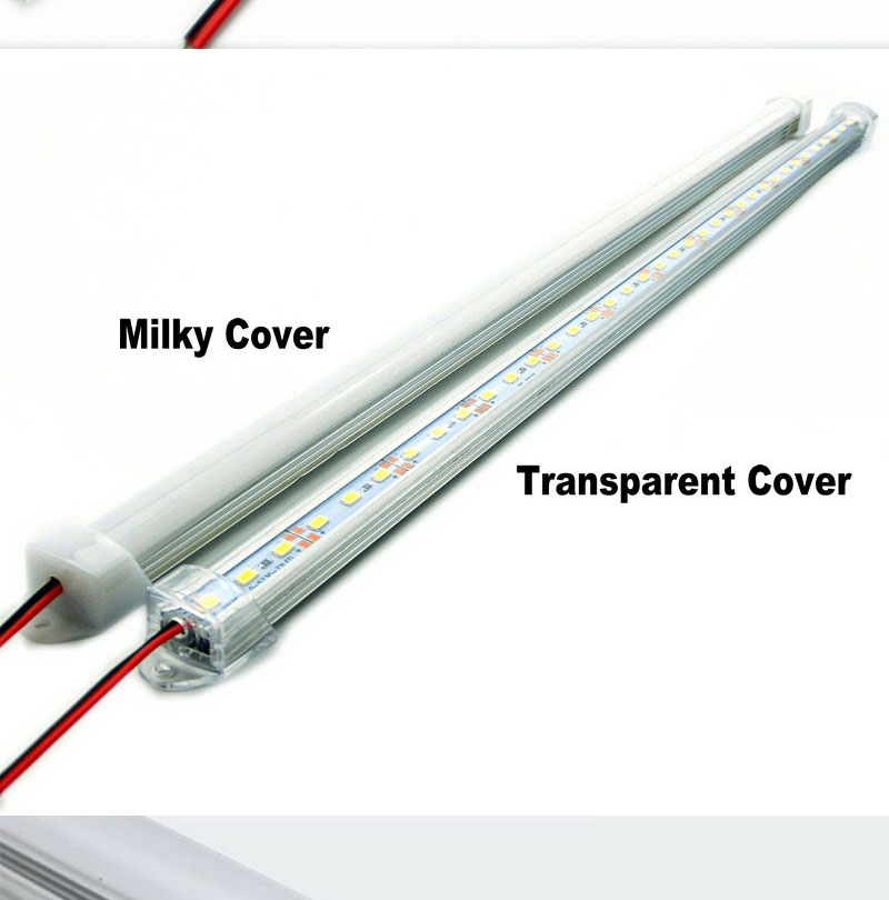 50cm LED Bar Lights DC12V 5730 LED Tube Lamp With U Aluminum Shell PC Cover Warm Nature Cold White (2)
