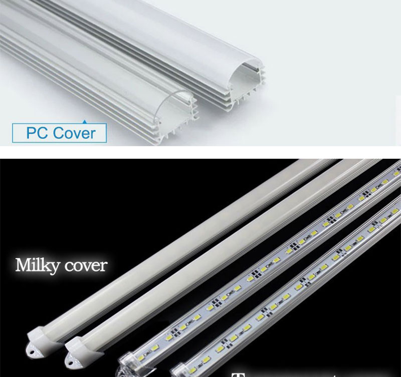 50cm LED Bar Lights DC12V 5730 LED Tube Lamp With U Aluminum Shell PC Cover Warm Nature Cold White (3)