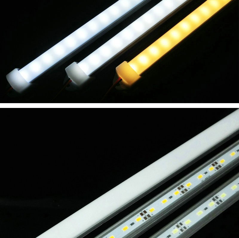 50cm LED Bar Lights DC12V 5730 LED Tube Lamp With U Aluminum Shell PC Cover Warm Nature Cold White (10)