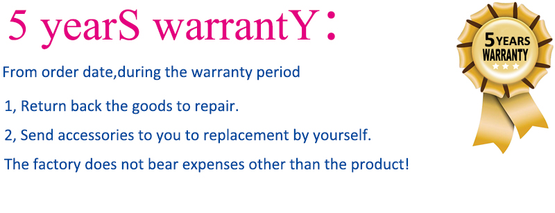 5years warranty