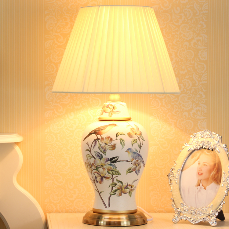 European Antique Hand Painted Birds Chinese Ceramic Led E27 European Antique Hand Painted Birds Chinese Ceramic Led E27