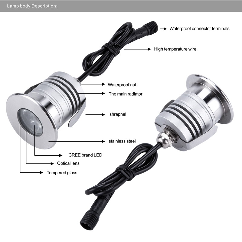 3w led underwater light -11