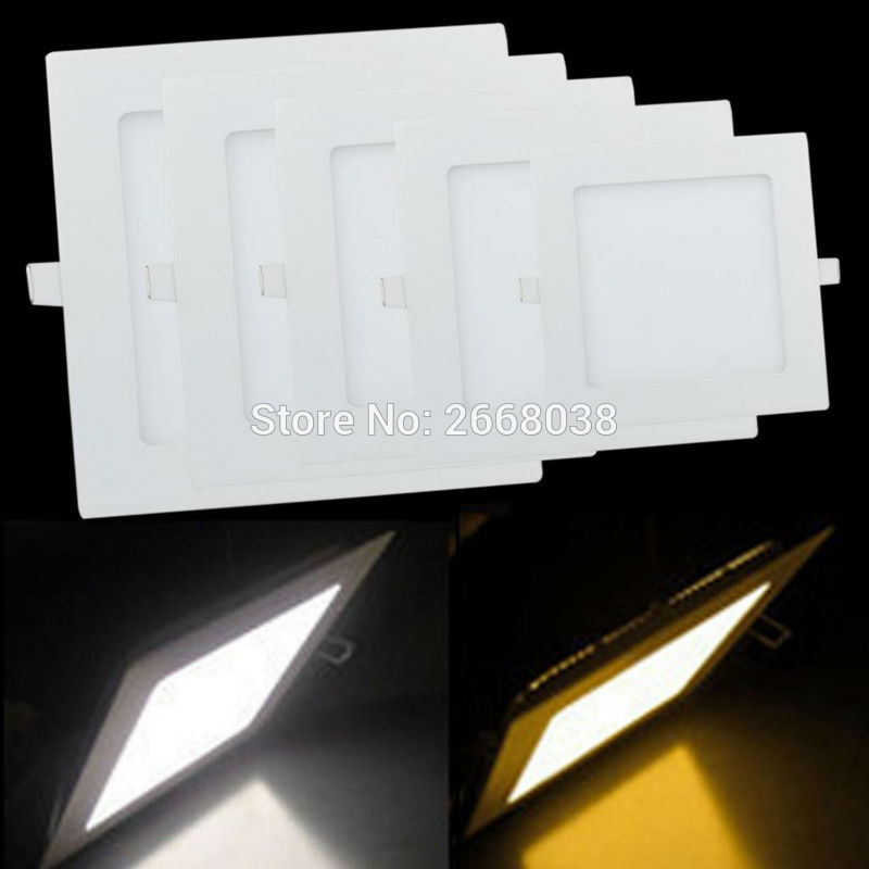 Ultra-thin-3W-4W-6W-9W-12W-15W-18W-25W-Square-led-panel-light-Recessed-ceiling