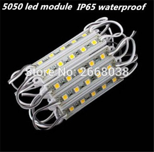 Led-World-100pcs-5-LED-Module-5050-SMD-Waterproof-IP65-DC12V-light-Lamp-Module-Warm-White