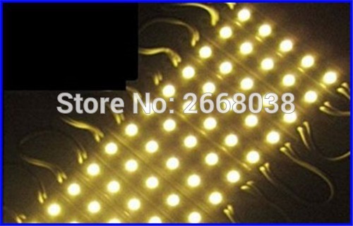 Led World 100pcs 5 LED Module 5050 SMD Waterproof IP65 DC12V light Lamp Module Warm Whitewhiteblueredgreen
