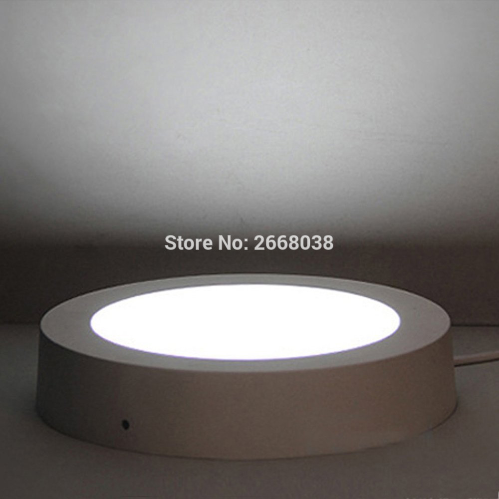 LED Panel Light 6W 12W 18W 24W AC85-265V Round Shape LED Surface mounted Ceiling Downlight with LED Driver and Mounting Screw