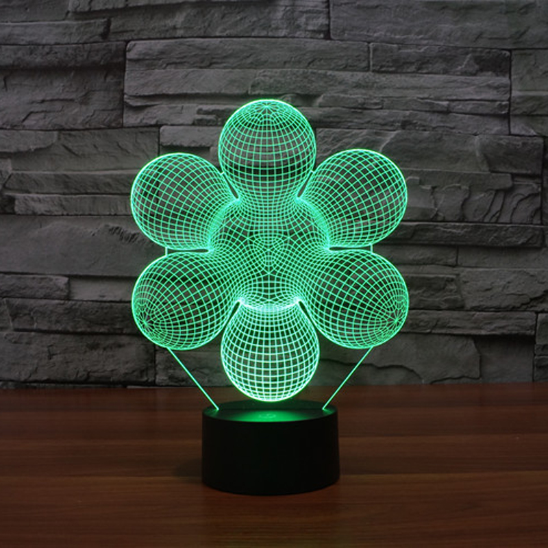 flower design 3d led lamp (5)