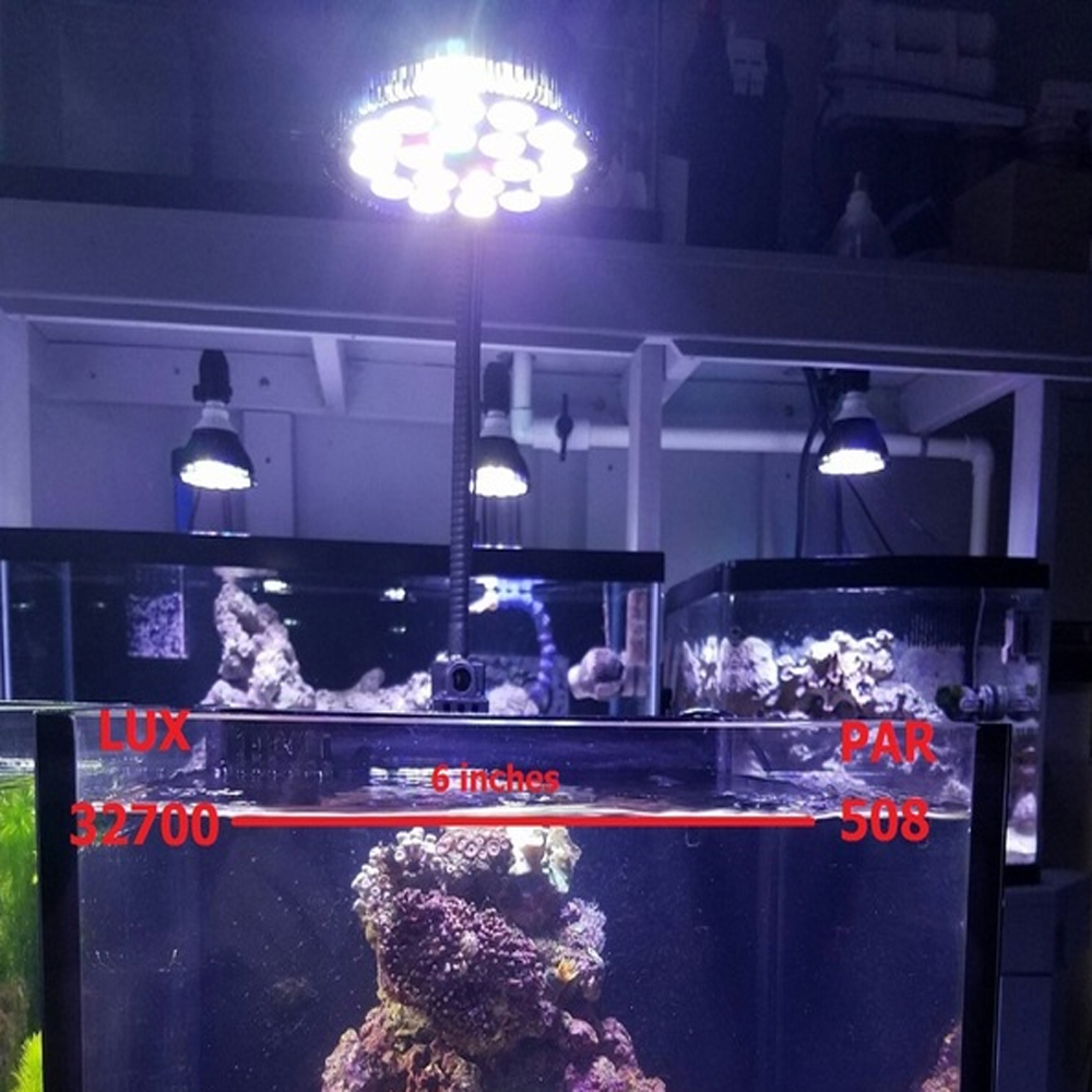 54W Blue Red White UV IR LED Fish Tank Coral Reefs Grow Aquarium Light Bulb E27