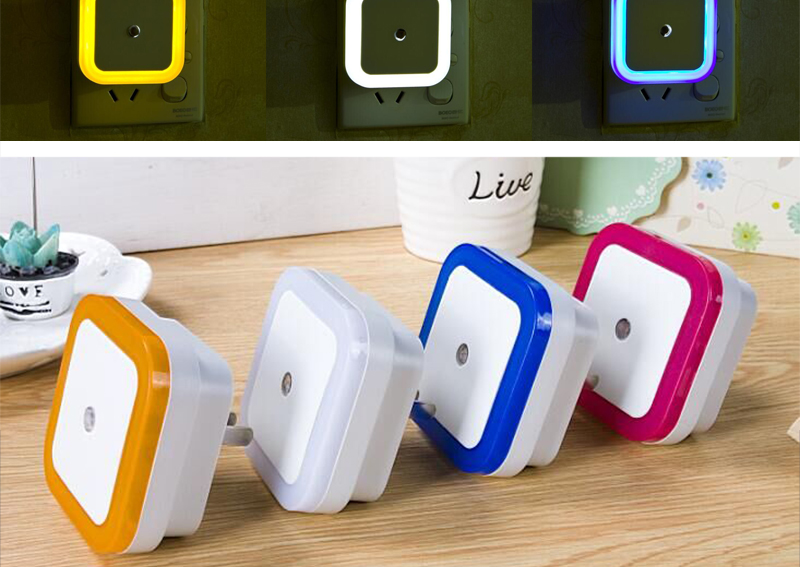 LED night light Control Auto light sensor US EU Pug (9)