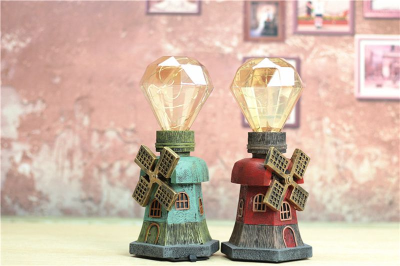 New Vintage Star Table Lamp Retro Coffee Shop Table Lamp Personality Decoration Retro Bedside Light For Bedroom Table Light Desk Light (6)