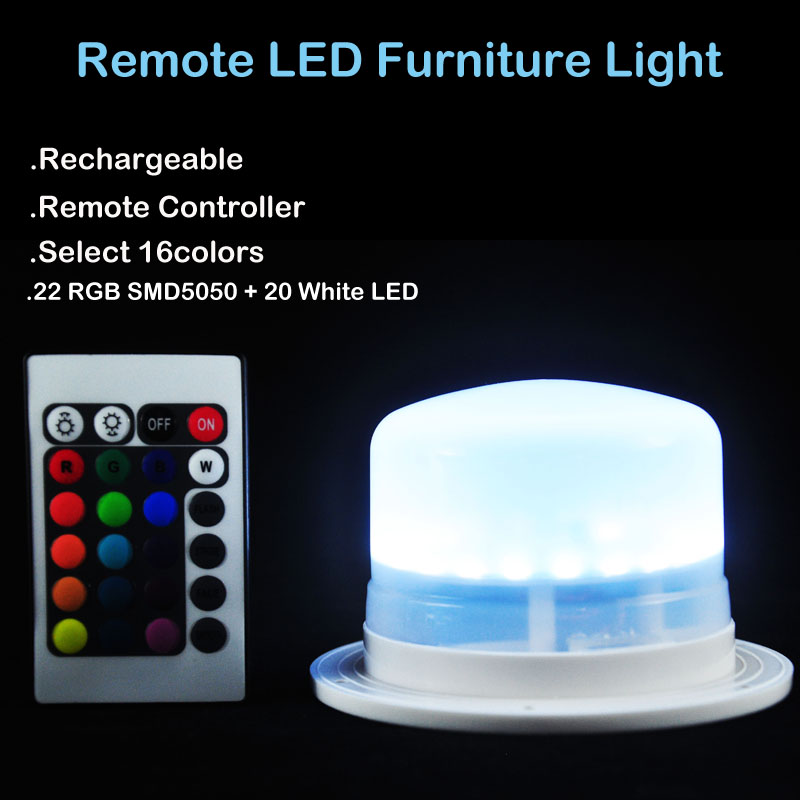 White LED Furniture Light With remote