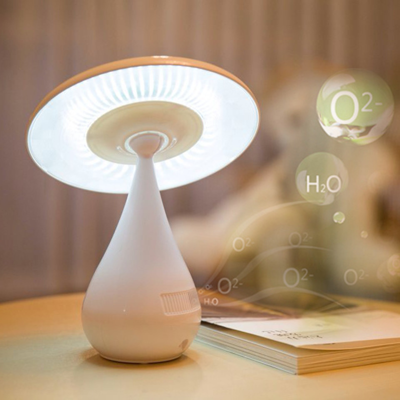 Mushroom Shaped Ionizer Air Purifier LED Children Eye Protective Desk Lamp