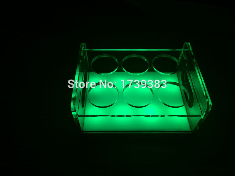  rechargeable multicolor Plastic  led shot glass holder (19)