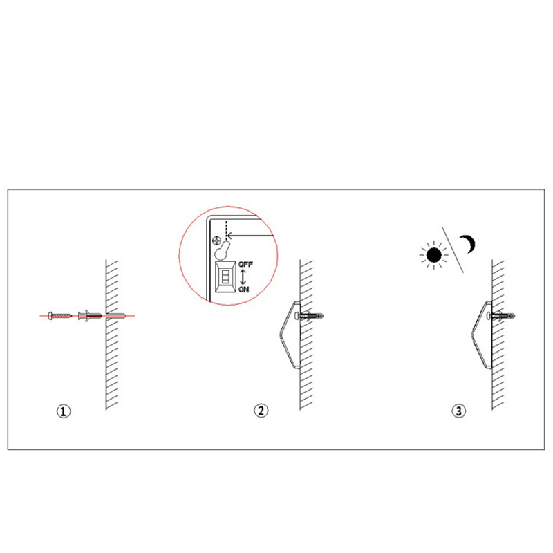 Solar sensor wall light схема