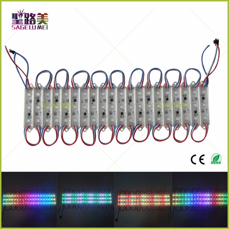 Fast-shipping-100PCS-WS2811-LED-Module-5050-RGB-SMD-3LEDS-Light-Super-Bright-Waterproof-DC-12V