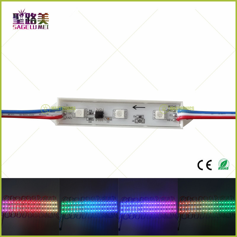 Fast-shipping-100PCS-WS2811-LED-Module-5050-3RGB-SMD-3LEDS-Light-Super-Bright-Waterproof-DC-12V