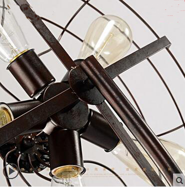 Lof Fan Retro Table Lamp American Nostalgic Nordic Industrial Wind