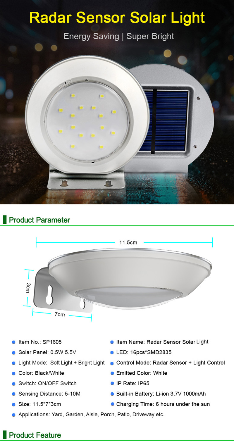 solar wall lights