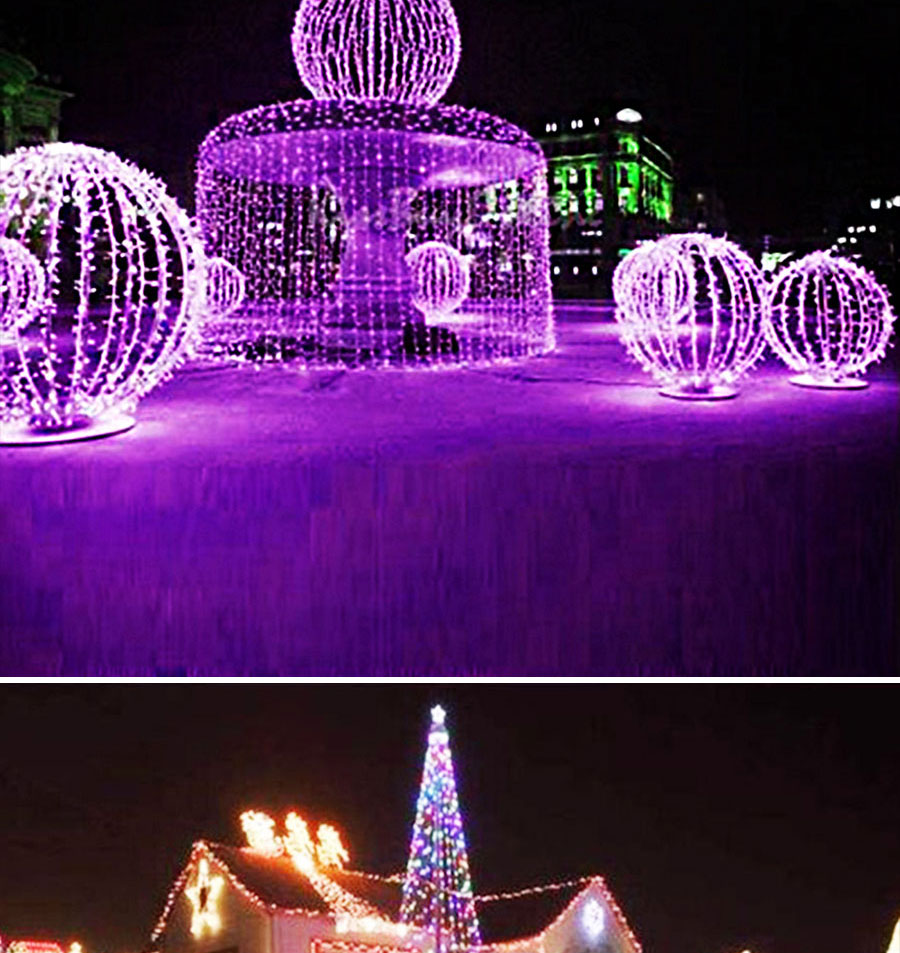 110V 220V led string Christmas lights outdoor decoration lamp waterproof 100m 50m 10m (17)