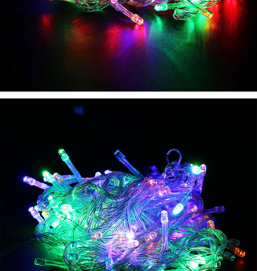 110V 220V led string Christmas lights outdoor decoration lamp waterproof 100m 50m 10m (11)