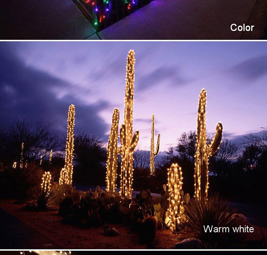 110V 220V led string Christmas lights outdoor decoration lamp waterproof 100m 50m 10m (13)