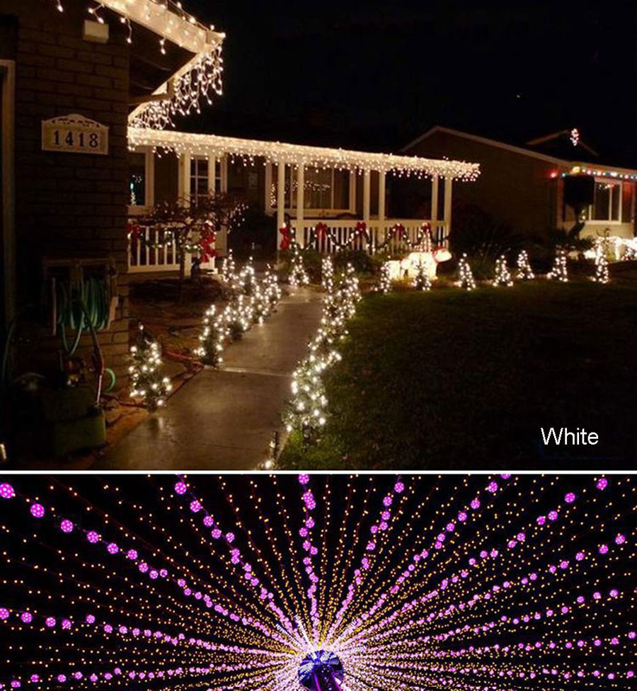 110V 220V led string Christmas lights outdoor decoration lamp waterproof 100m 50m 10m (14)