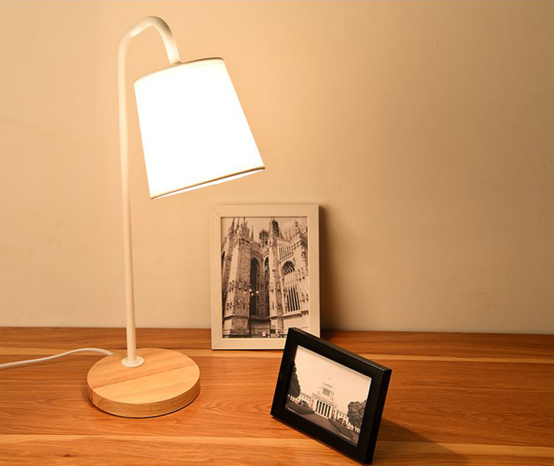 Horsten Nordic Simple Led Wood Table Lamps Minimalism OAK Wood Iron Bedside Lamp Table Lights Study Reading Lights 110V 220V (8)