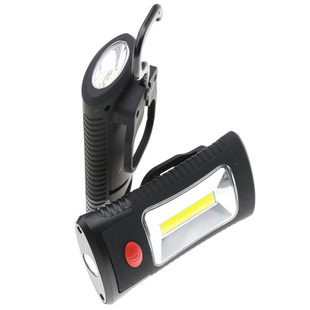 10Multifunctional Portable COB LED Magnetic Folding Hook Work Light