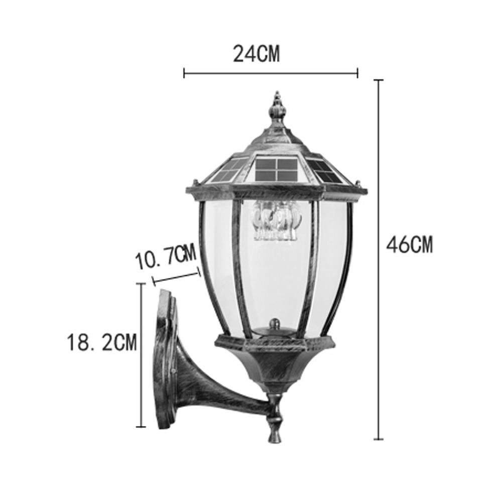 Vintage Solar Outdoor Wall Sconces Waterproof Garden Lights Wall Sconces Waterproof Garden Lights