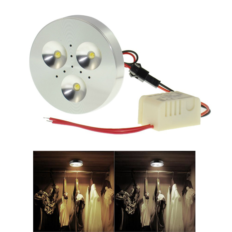 3W-DC-12V-LED-Puck-Light-Under-Kitchen-Cabinet-Car-Lighting-12V-Adapter-85-364-V111