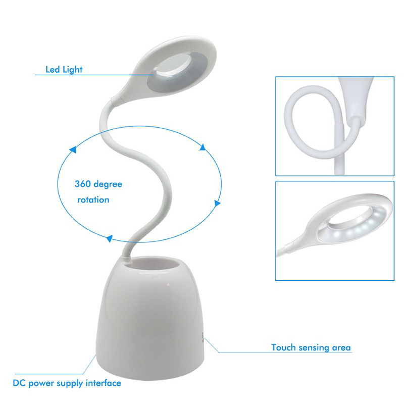 3W LED Desk Lamp Brightness Adjustable Touch Sensor with Adjustable Table Lamp holding pen for Home Reading Studying Working (6)