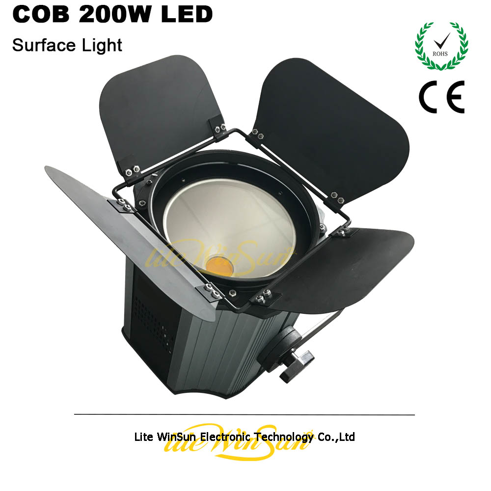 LiteWinSune LED COB 200W DMX512 Control LED COB PAR Can DJ Stage Effect Lighting