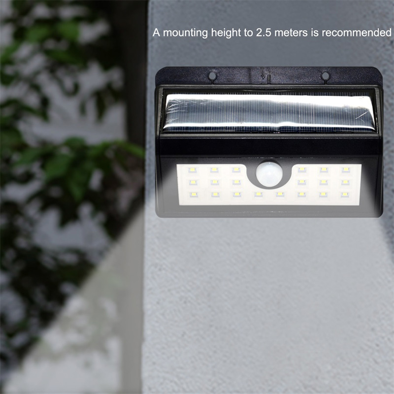 Led Solar Powered Lamp 20LED Solar Light with Motion Sensor Waterproof Outdoor Lights Three Intelligent Modes Energy Saving Lamp (25)