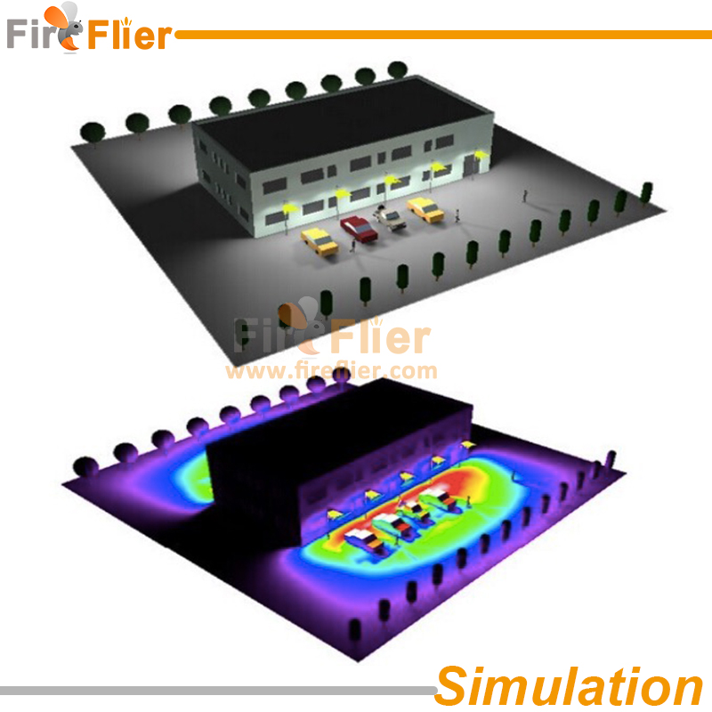 led parking light simulation