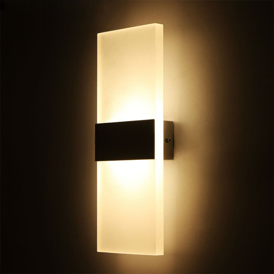 Modern Style 12w Acrylic Mounted Sconce Led Wall Lamp