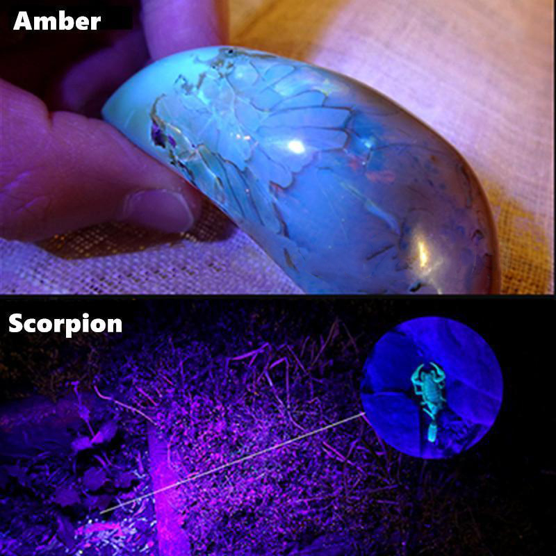 100 LED UV Ultra Violet Portable Ultraviolet Blacklight Scorpion Flashlight Detector Lamp Light Torch Waterproof Flashlight