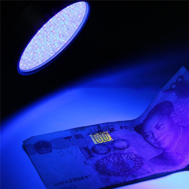 100 LED UV Ultra Violet Portable Ultraviolet Blacklight Scorpion Flashlight Detector Lamp Light Torch Waterproof Flashlight